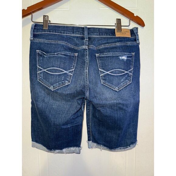 Abercrombie & Fitch Low-Rise Bermuda Jean Jorts Shorts Size 27 - Picture 5 of 8